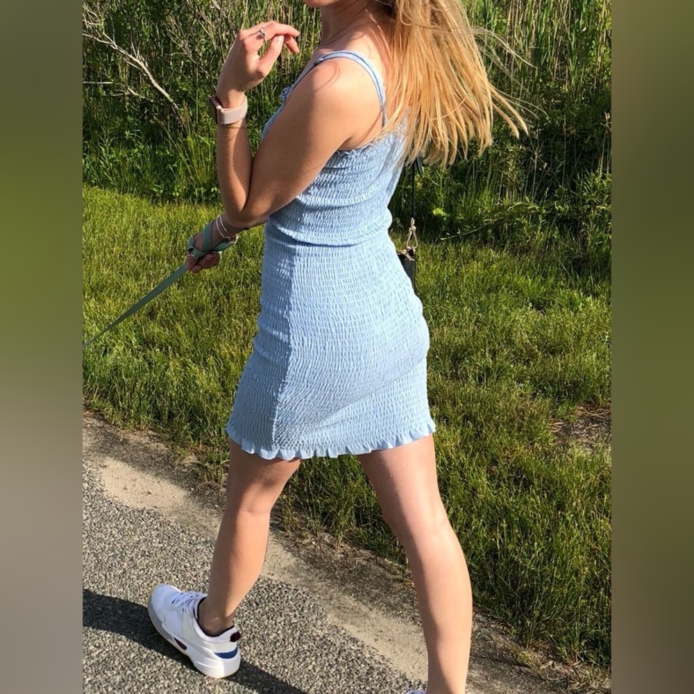 SEEK the label Light Blue Mock Sleeveless Dress
